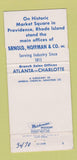 Matchbook Cover - Ahco Products Arnold Hoffman Providence RI WEAR 30 Strike