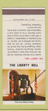 Matchbook Cover - Dean Lumber Gilmer TX Liberty Bell 30 Strike