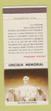 Matchbook Cover - Dean Lumber Gilmer TX Lincoln Memorial 30 Strike