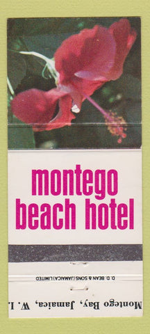 Matchbook Cover - Montego Beach Hotel Jamaica 30 Strike