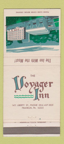 Matchbook Cover - Voyager Inn Franklin PA 30 Strike