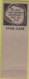 Matchbook Cover - Stag Cafe Bellflower CA