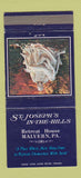 Matchbook Cover - St Joseph's in the Hills Malvern PA Retreat House 30 Strike