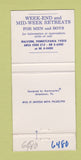 Matchbook Cover - St Joseph's in the Hills Malvern PA Retreat House 30 Strike