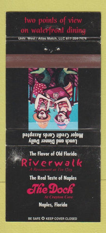 Matchbook Cover - The Dock Naples FL WEAR 30 Strike
