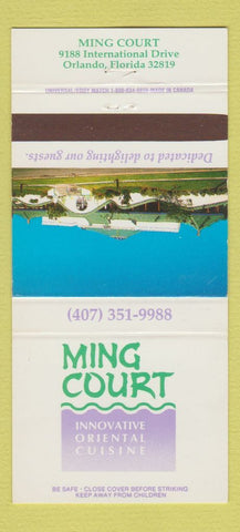 Matchbook Cover - Ming Cour Restaurant Orlando FL 30 Strike