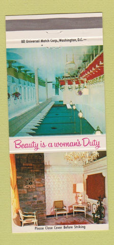 Matchbook Cover - Virginia Square Bauty Salon Arlington VA 30 Strike