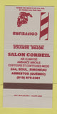 Matchbook Cover - Salon Corbeil Asbestos QC 30 Strike