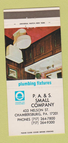 Matchbook Cover - American Standard Plumbing Fixtures Chambersburg PA 30 Strike