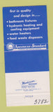 Matchbook Cover - American Standard Plumbing Fixtures New Castle PA 30 Strike