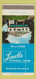 Matchbook Cover - Lavelle Funeral Home Bridgeville PA 30 Strike