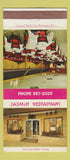 Matchbook Cover - Jasmin Restaurant Chinese  30 Strike