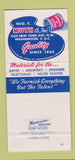 Matchbook Cover - Geo Muth Artist Supply Washington DC 30 Strike