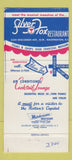Matchbook Cover - Silver Fox Restaurant Washington DC 30 Strike