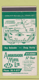 Matchbook Cover - Ambassador Motor Ltd Kitchener ON 30 Strike