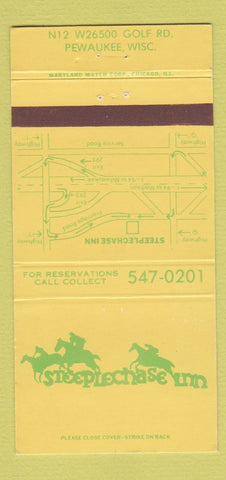 Matchbook Cover - Steeplechase Inn Pewaukee WI 30 Strike