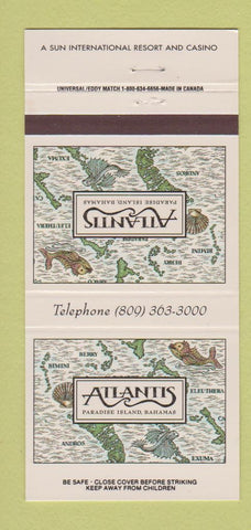 Matchbook Cover - Atlantis Paradise Beach Bahamas 30 Strike