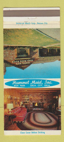 Matchbook Cover - Hummel Maid Oklahoma City OK 30 Strike