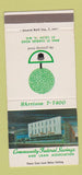 Matchbook Cover - Community Federal Savings St Louis MO 30 Strike