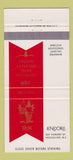Matchbook Cover - Encore Vancouver BC 30 Strike