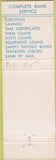 Matchbook Cover - Clarence Savings Bank IA