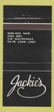 Matchbook Cover - Jackie's Vancouver BC 30 Strike