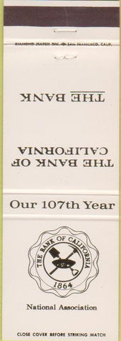 Matchbook Cover - Bank of California
