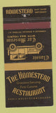 Matchbook Cover - The Homestead Restaurant Victoria BC 30 Strike