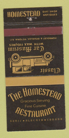 Matchbook Cover - The Homestead Restaurant Victoria BC 30 Strike