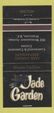Matchbook Cover - Jade Garden Chinese Restaurant Penticton BC 30 Strike