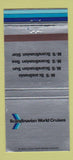 Matchbook Cover - Scandinavian World Cruises 30 Strike