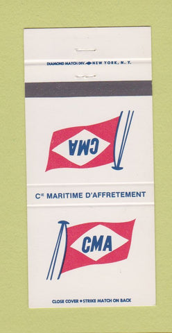 Matchbook Cover - Cie Maritime D'Affretement 30 Strike