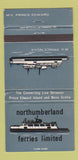 Matchbook Cover - Northumberland Ferries Limited MV Prince Edward 30 Strike