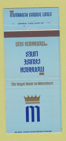 Matchbook Cover - Monarch Cruise Lines 30 Strike