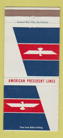 Matchbook Cover - American President Lines shipping cruise 30 Strike