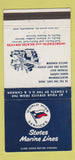 Matchbook Cover - States Marina Lines shipping 30 Strike