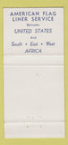 Matchbook Cover - Farrell Lines shipping? Cruise? 30 Strike