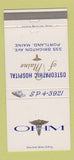 Matchbook Cover - Osteopathic Hospital of Portland ME 30 Strike