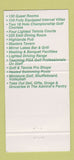 Matchbook Cover - Admiral Lehigh Golf & Resort Lehigh Fort Myers FL 30 Strike