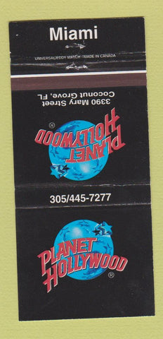 Matchbook Cover - Planet Hollywood Miami FL 30 Strike