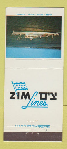 Matchbook Cover - Zimo's Lines shipping cruise 30 Strike