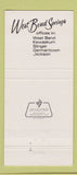 Matchbook Cover - Prestige West Bend Savings WI Slinger Kewaskum 30 Strike