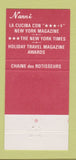 Matchbook Cover - Il Valletto New York City 30 Strike