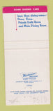Matchbook Cover - Union Pacific Railroad Dome Dining Cars 30 Strike