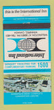 Matchbook Cover - International Inn Winnipeg MB 30 Strike
