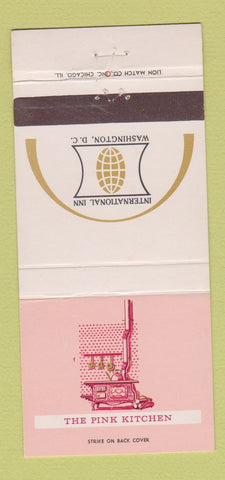 Matchbook Cover - International Inn Washington DC Pink Kitchen 30 Strike