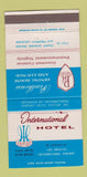 Matchbook Cover - International Hotel Los Angeles CA 30 Strike