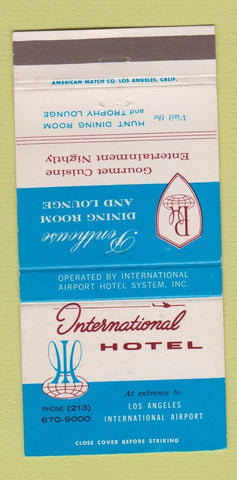 Matchbook Cover - International Hotel Los Angeles CA 30 Strike