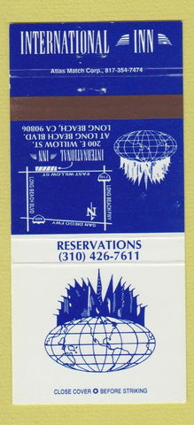 Matchbook Cover - International Inn Long Beach CA 30 Strike