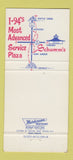 Matchbook Cover Schumm's Ann Arbor MI Detroit Jackson Battle Creek MI 30 Strike